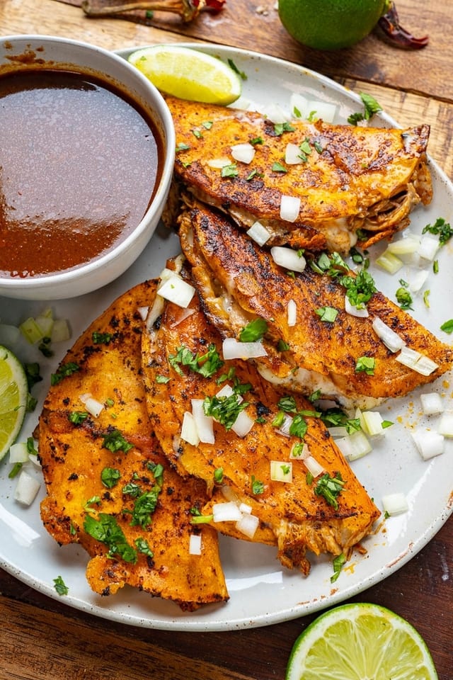 NEW!!  3x CHICKEN BIRRIA TACOS.