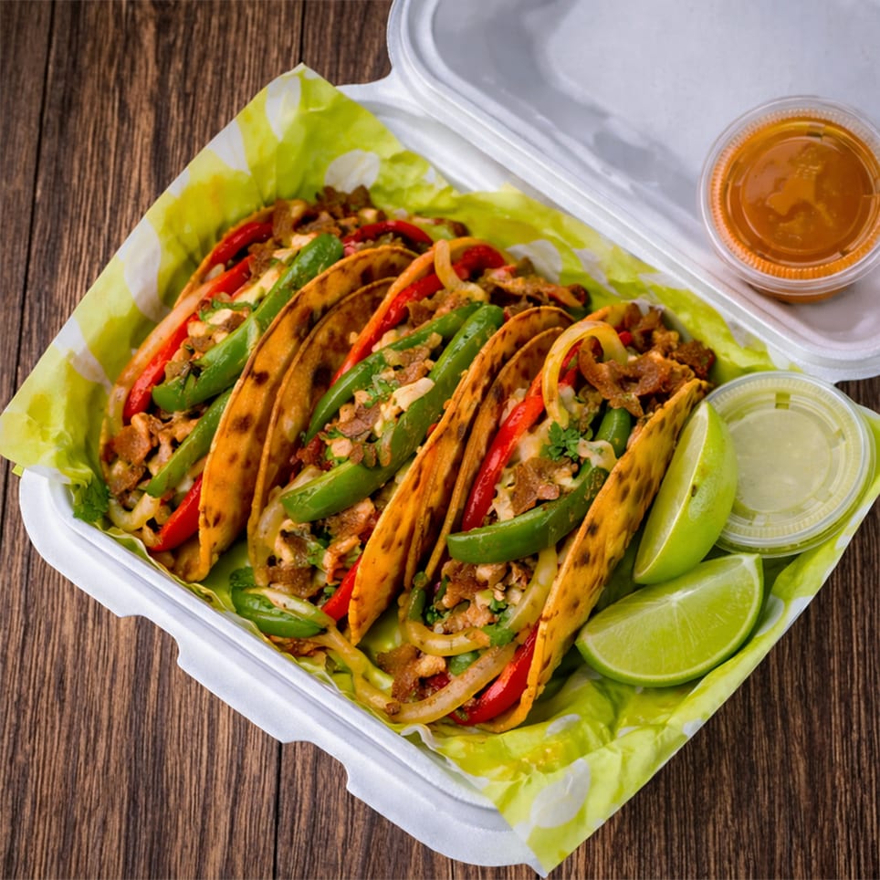 3x Veggie Fajita Tacos.