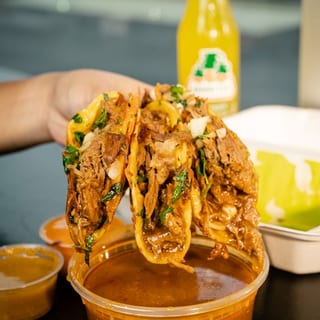 3x Birria Tacos w/ Consomé