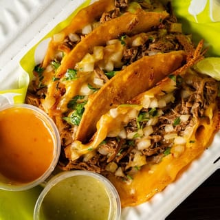 3x Birria Tacos + Consomé