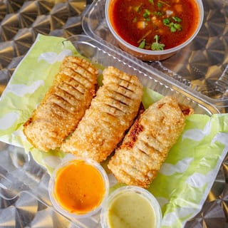 3x Birria Eggrolls  w/Consomé