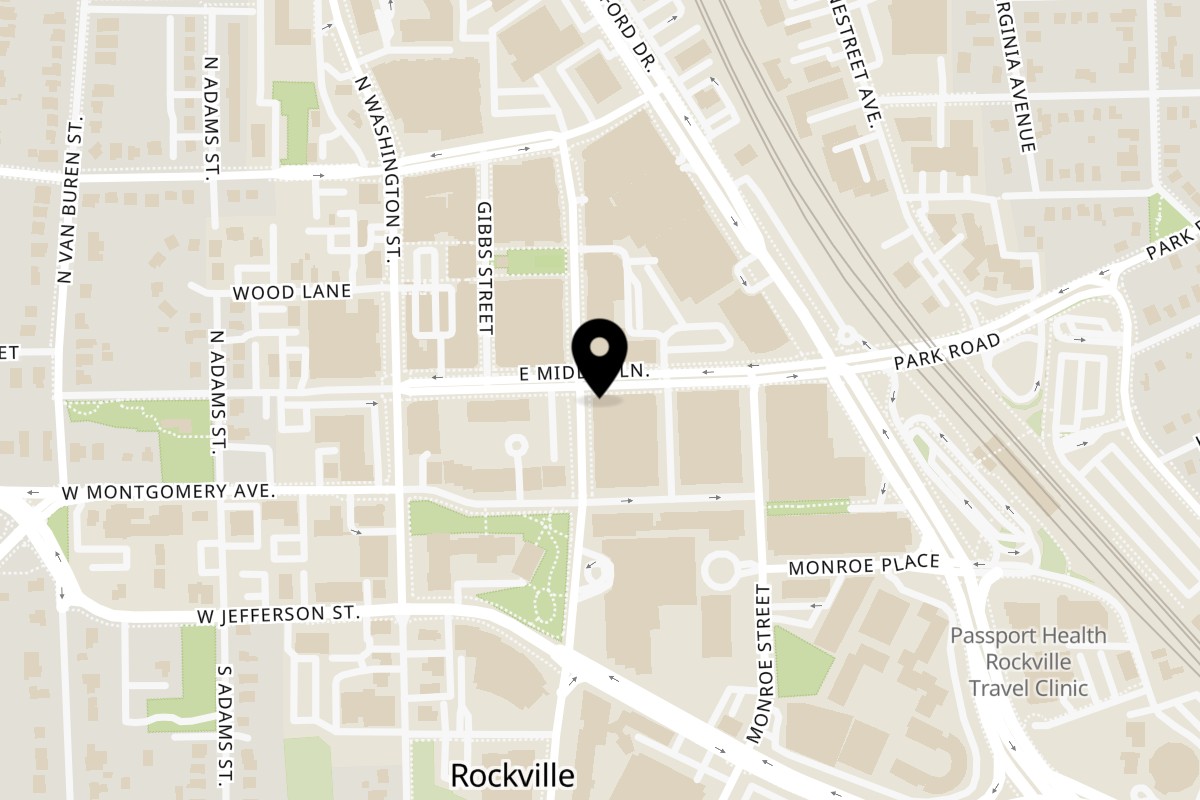 Map showing the location of Big Papi's BPT4 - Rockville on 201 E Middle Ln in Rockville