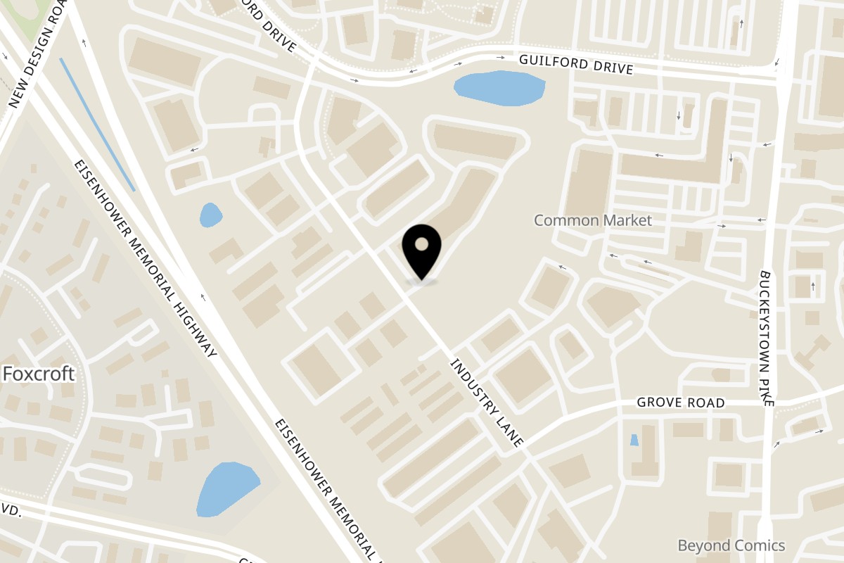 Map showing the location of Big Papi's BPT1 - Frederick on 5711 Industry Ln Unit 7 in Frederick